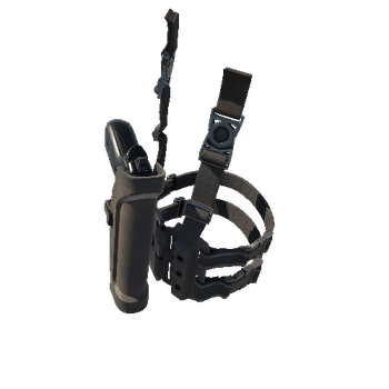 operational holster & gun (dark)